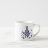 Tasse Expresso Octopus texturé Vintage (Droite)