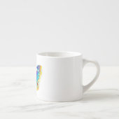 Tasse Expresso Oeil de paon arc-en-ciel (Droite)