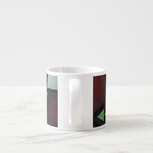 Tasse Expresso OEuvre d'expressionniste abstraite moderne de Kand (Dos)