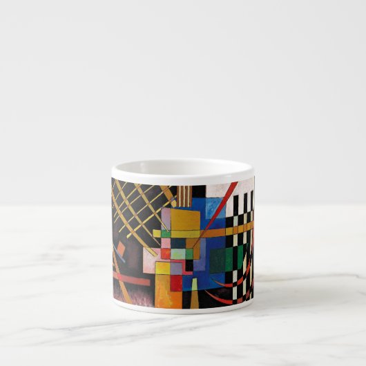 Tasse Expresso OEuvre d'expressionniste abstraite moderne de Kand (Devant)