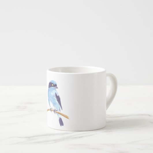 Tasse Expresso Oiseau bleu (Devant droit)