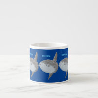 Oiseau de mer mola mola mignonne caricature