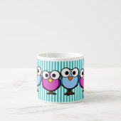 Tasse Expresso Oiseaux aux grands yeux (Devant)