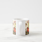 Tasse Expresso Oiseaux de printemps Robin Oiseaux rouges (Dos)