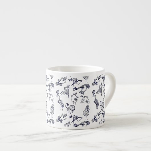 Tasse Expresso Oiseaux fées (Devant droit)