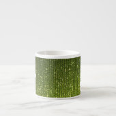 Tasse Expresso Olive Green Restez calme Ayez votre texte (Devant)