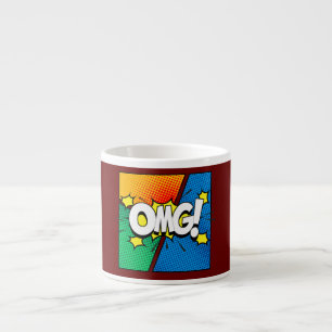 Tasse Expresso OMG Bande dessinée drôle Graphique Collectionneur