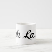 Tasse Expresso Ooh La La Script Noir (Devant)