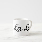 Tasse Expresso Ooh La La Script Noir (Devant droit)