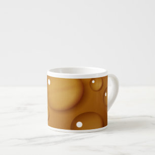 Tasse Expresso Orange Water Drop Texture