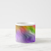 Tasse Expresso Orchidée violette texture ondulée (Devant)