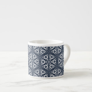 Tasse Expresso Oriental Bleu ottoman Turc Tracery Vector Art