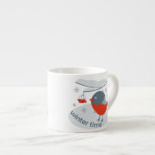 Tasse Expresso Ours d'hiver et baies de raies rouges (Devant droit)