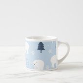 Tasse Expresso Ours polaires mignons (Droite)
