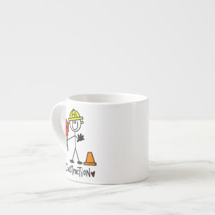 Tasse Expresso Ouvrier de construction bonhomme allumette