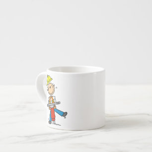 Tasse Expresso Ouvrier du bâtiment I Construis des T-shirts et de