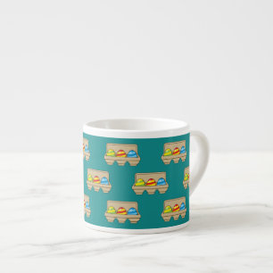 Tasse Expresso Pack de caricatures colorées OEufs de Pâques