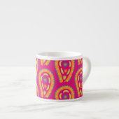 Tasse Expresso Paisley coloré (Devant droit)
