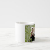 tasse expresso Panda rouge photo. (Devant)