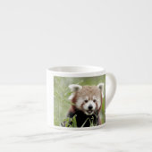 tasse expresso Panda rouge photo. (Devant droit)