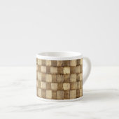 Tasse Expresso Panier d'artisanat Texture sans couture (Devant droit)
