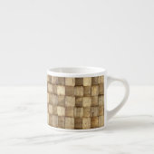 Tasse Expresso Panier d'artisanat Texture sans couture (Droite)