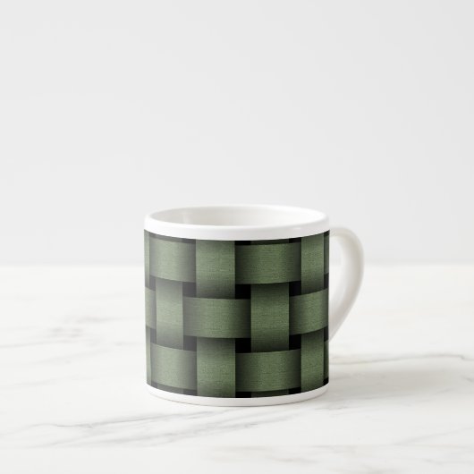 Tasse Expresso Panier vert Sage (Devant droit)