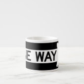 Tasse Expresso Panneau de sens unique (Devant)