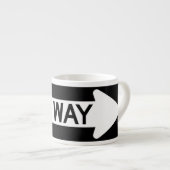 Tasse Expresso Panneau de sens unique (Devant droit)