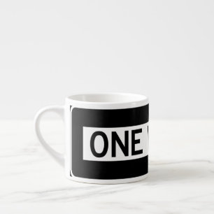 Tasse Expresso Panneau de sens unique