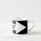 Tasse Expresso Panneau de sens unique (Droite)