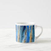 Tasse Expresso Panneaux patinés à grange bleue (Droite)