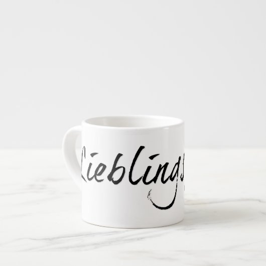 Tasse Expresso Papa préféré - écriture noire 00001 (Devant gauche)