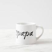 Tasse Expresso Papa préféré - écriture noire 00001 (Droite)