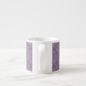 Tasse Expresso Papier peint floral pourpre (Dos)