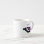 Tasse Expresso Papillon à queue noire non binaire (Devant droit)