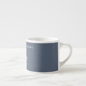 Tasse Expresso Papillon crème bleu (Droite)