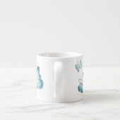 Tasse Expresso Papillons bleu aquarelle (Dos)