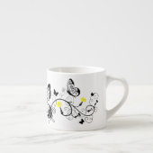 Tasse Expresso Papillons en dentelle noire 10 (Droite)