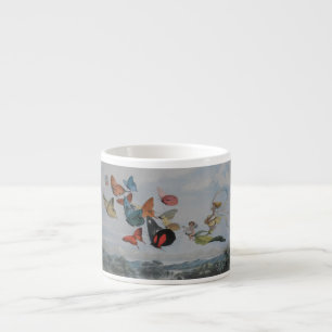 Tasse Expresso Papillons et Reine Fée Papillons Fées