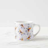 Tasse Expresso Papillons Mignons Et Points Violets (Droite)
