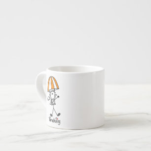 Tasse Expresso Parachutiste bonhomme allumette