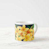 Tasse Expresso Paradis tropical Plumeria Hawaiian (Devant droit)
