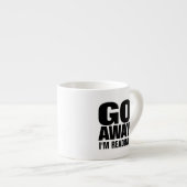 Tasse Expresso Pars, je suis lecture drôle (Devant droit)