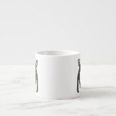 Tasse Expresso Partouzeur de golf personnalisable (Devant)