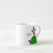 Tasse Expresso Pas au-dessus de l'humour de colline (Devant droit)