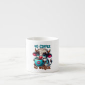 Tasse Expresso Pas de café, pas de travail (Devant)