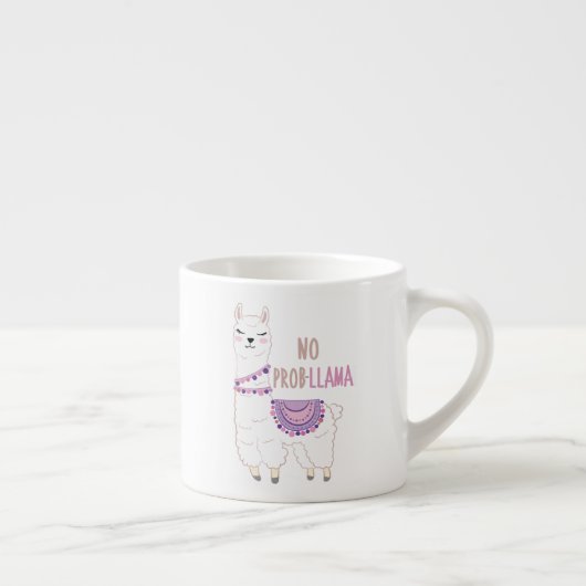 Tasse Expresso Pas de problème Llama Funny (Droite)