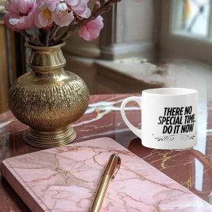 Tasse Expresso Pas De Temps Parfait - Citation De Typographie Mot