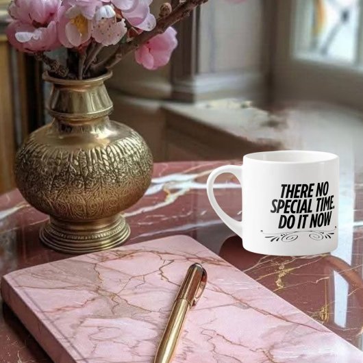 Tasse Expresso Pas De Temps Parfait - Citation De Typographie Mot